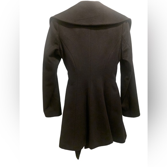 Trina Turk Wool Cashmere blend Princess coat in black size 0 - Picture 3 of 10